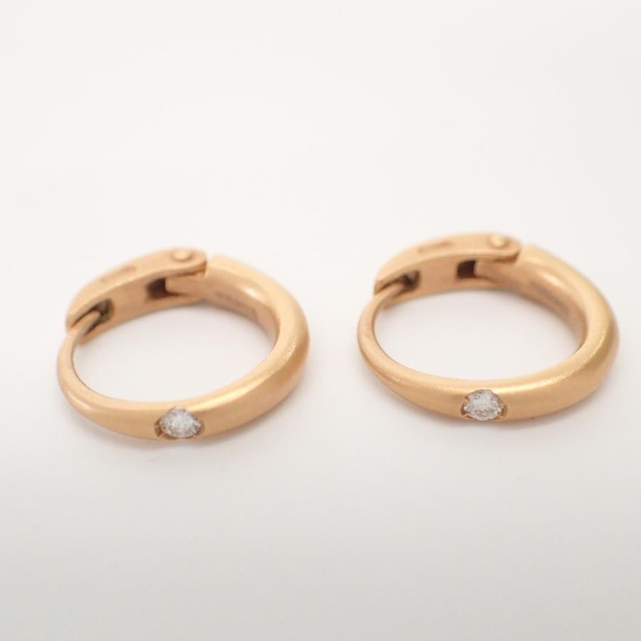 ポメラート　ルッチョレ　ピアス ポメラート 美品 Pomellato 18K ルッチョレ 1Pダイヤモンド ピアス