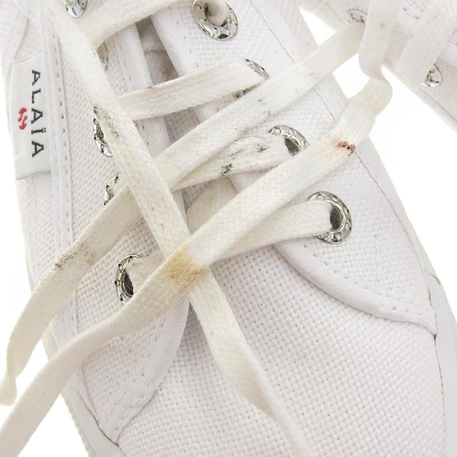 美品 Alaia×Superga アライア×スペルガ プラットフォーム スニーカー 