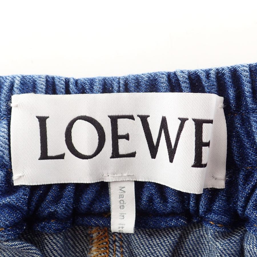 LOEWE ロエベ S359Y11X41 アナグラム刺繍 クロップド トラウザー LOEWE ロエベ S359Y11X41 アナグラム刺繍 クロップド トラウザー
