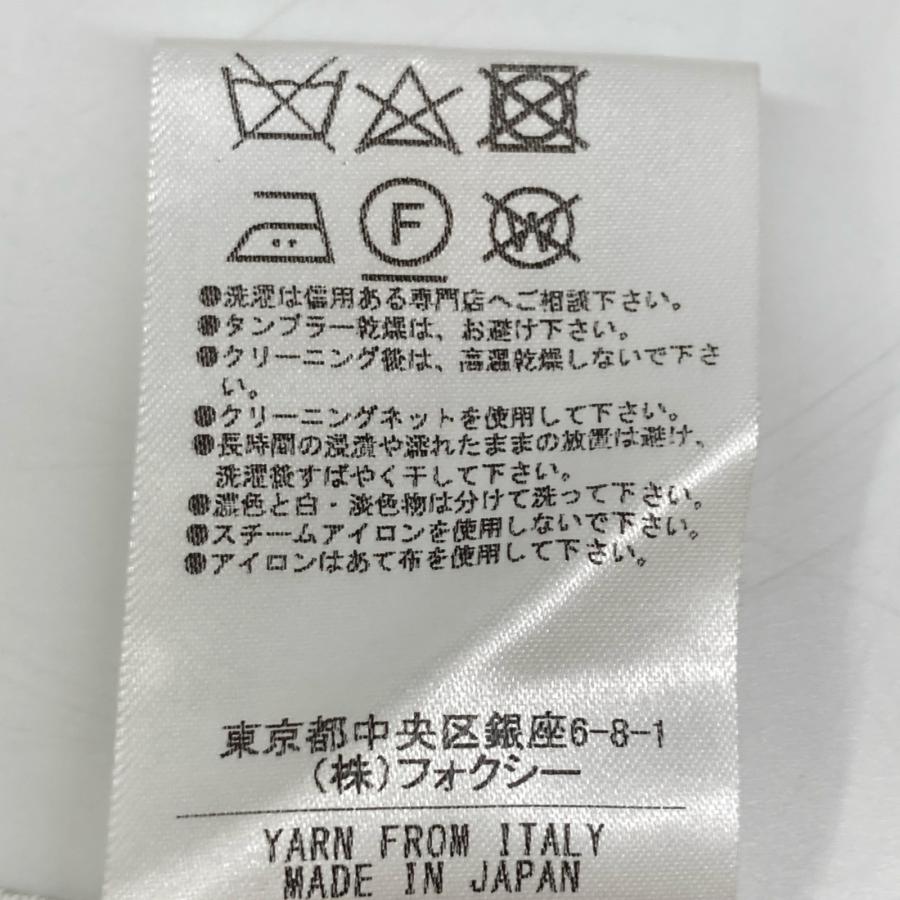 FOXEY - フォクシー 36823 ホワイト アッパースタンダードカーディガン 38 FOXEY フォクシー 36823 ホワイト アッパースタンダード