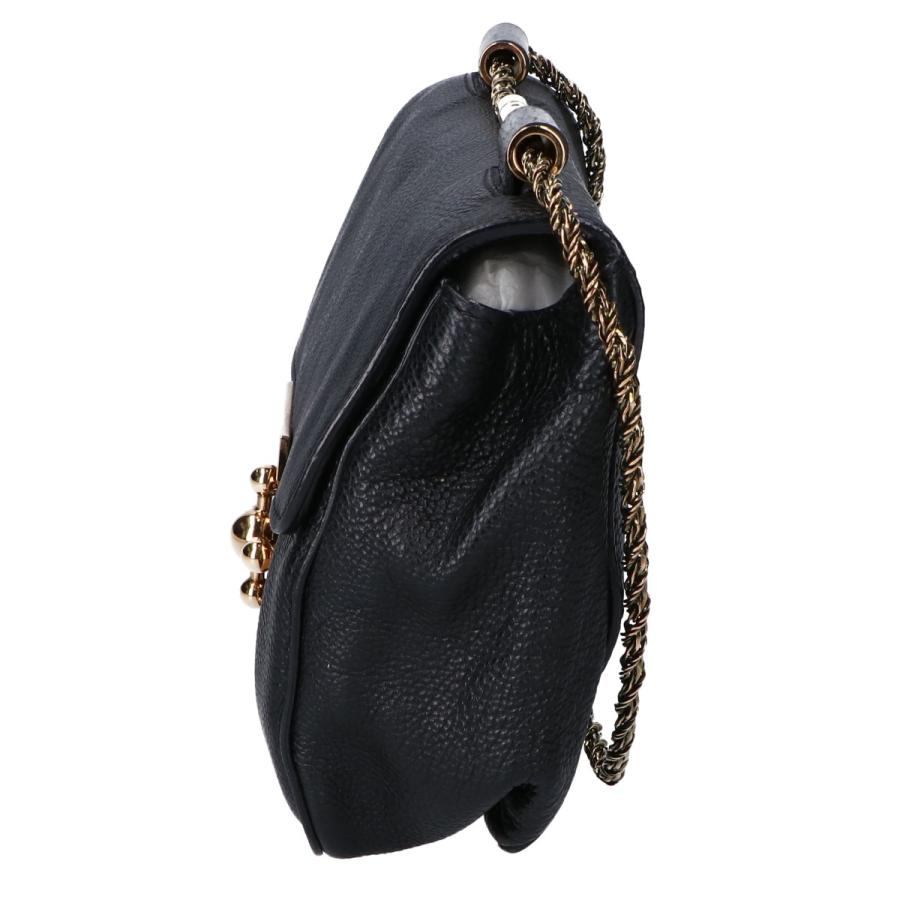 美品】クロエ エルシー チェーンショルダーバッグ 黒 Chloe 保証