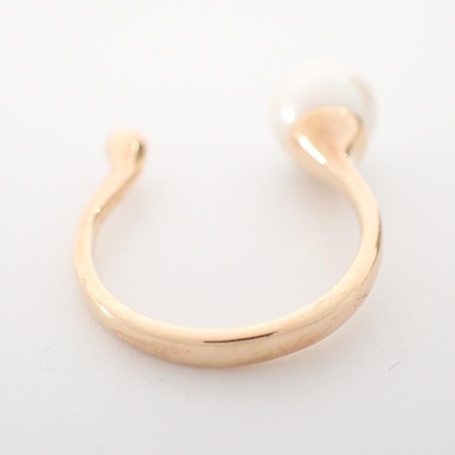 美品 Hirotaka ヒロタカ CR47KPR K10 パール ダイヤモンド カフ リング