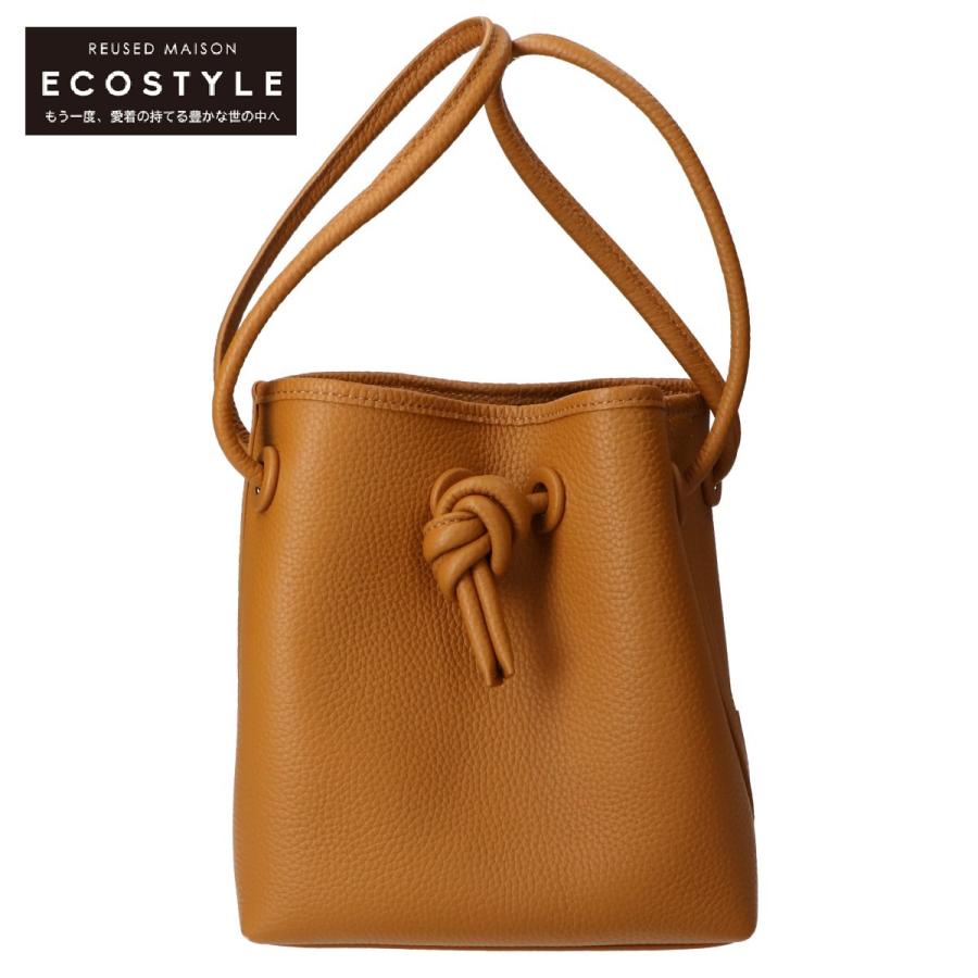 美品VASIC ボンドミニ巾着型 レザーショルダーバッグ