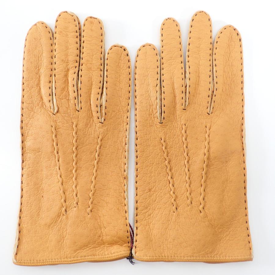 新品同様 DENTS デンツ 15-1043 アンライニング ペッカリー 手袋  