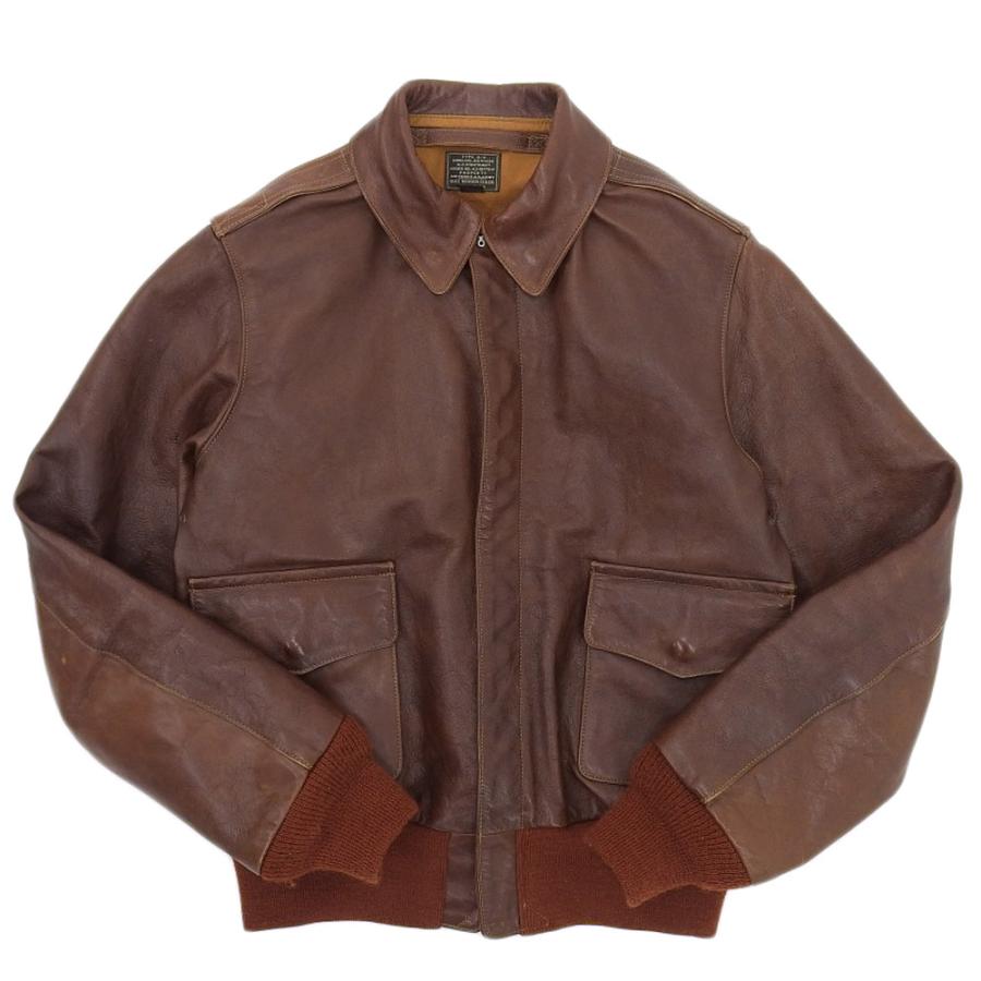 バズリクソンズ BR80367 A-2 赤リブ 36 レザージャケット 美品