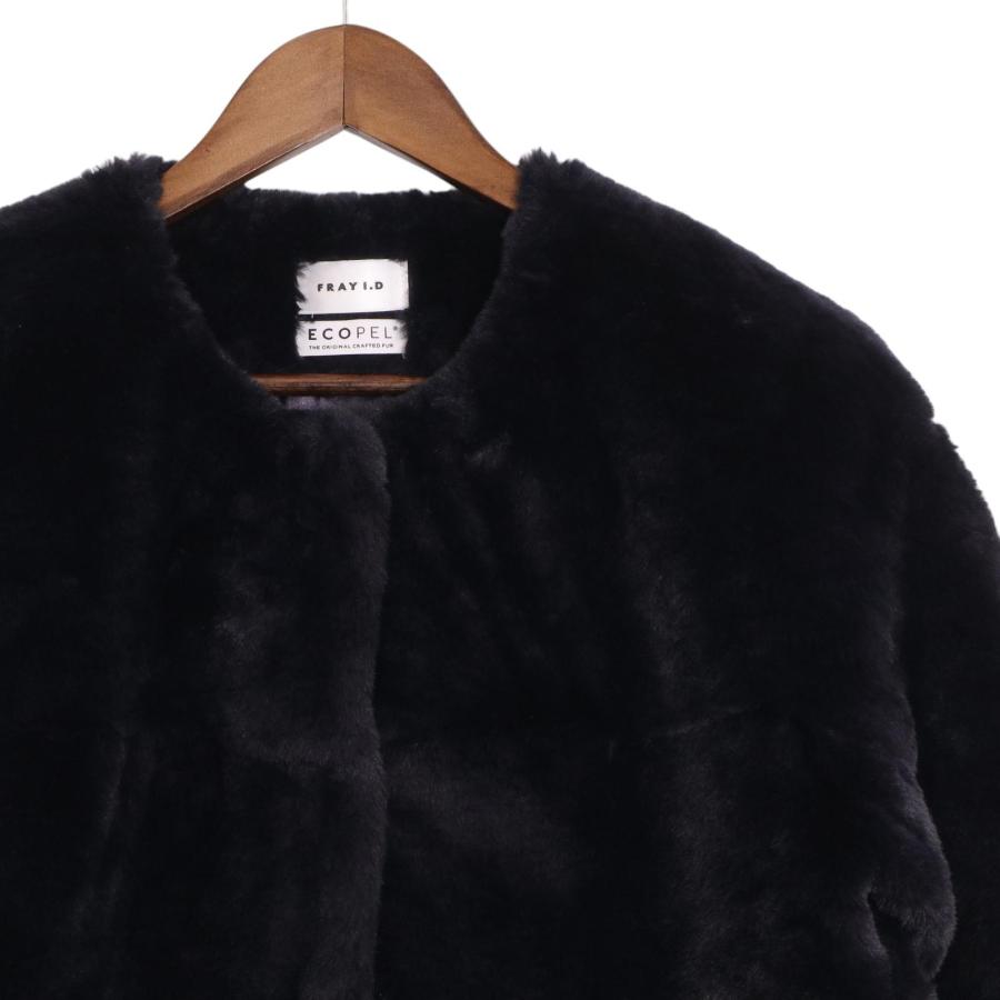 FRAY I.D フレイアイディー 23AW ネイビー FWFJ234069 ECOPELショート