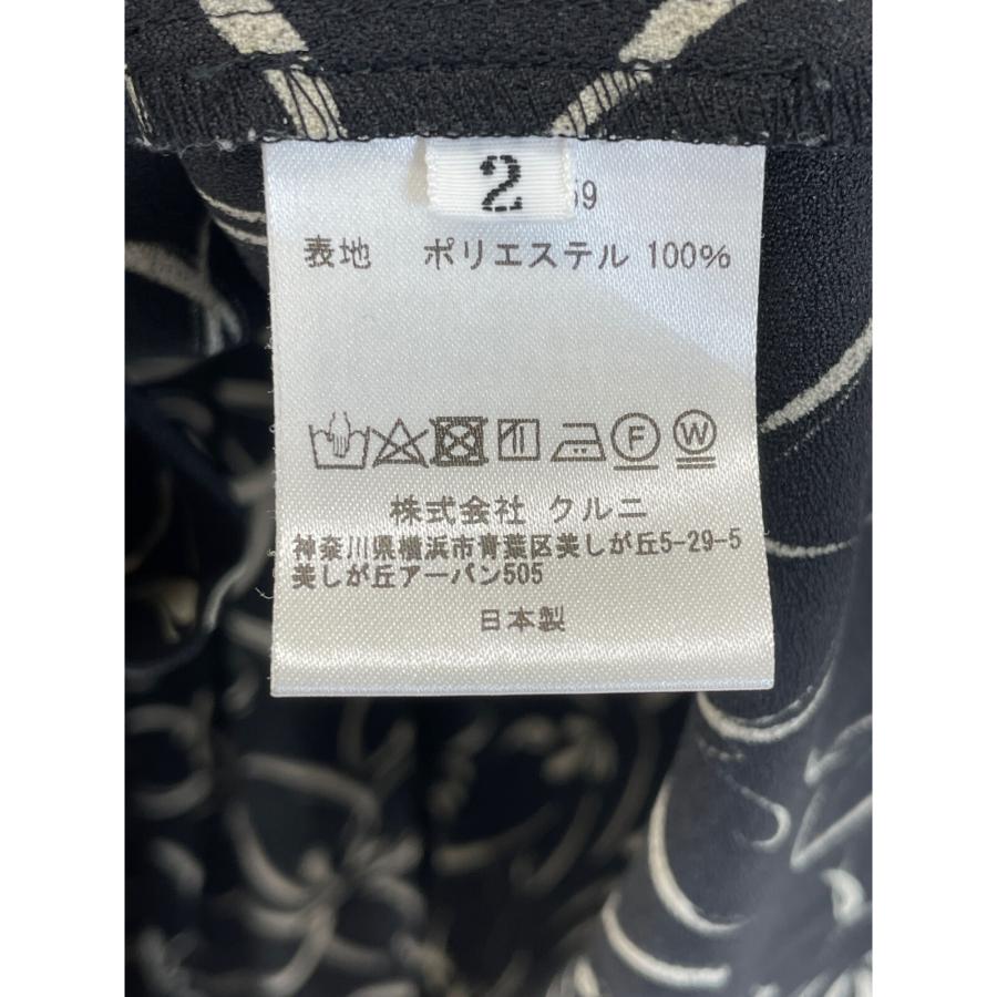 CULLNI クルニ 21-AW-059 スカーフシャツ ブラック ベージュ 2  