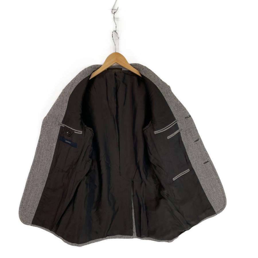 美品【GUCCI】ヘリンボーン/背中ベルト/ハンティングジャケット GUCCI（グッチ） ヘリンボーン 背中ベルト ハンティングジャケット