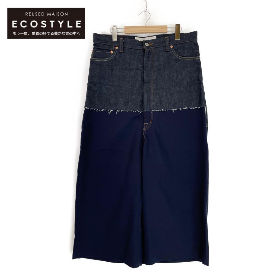 GANRYU ガンリュウ EP-P011 異素材ドッキング サルエル デニムパンツ