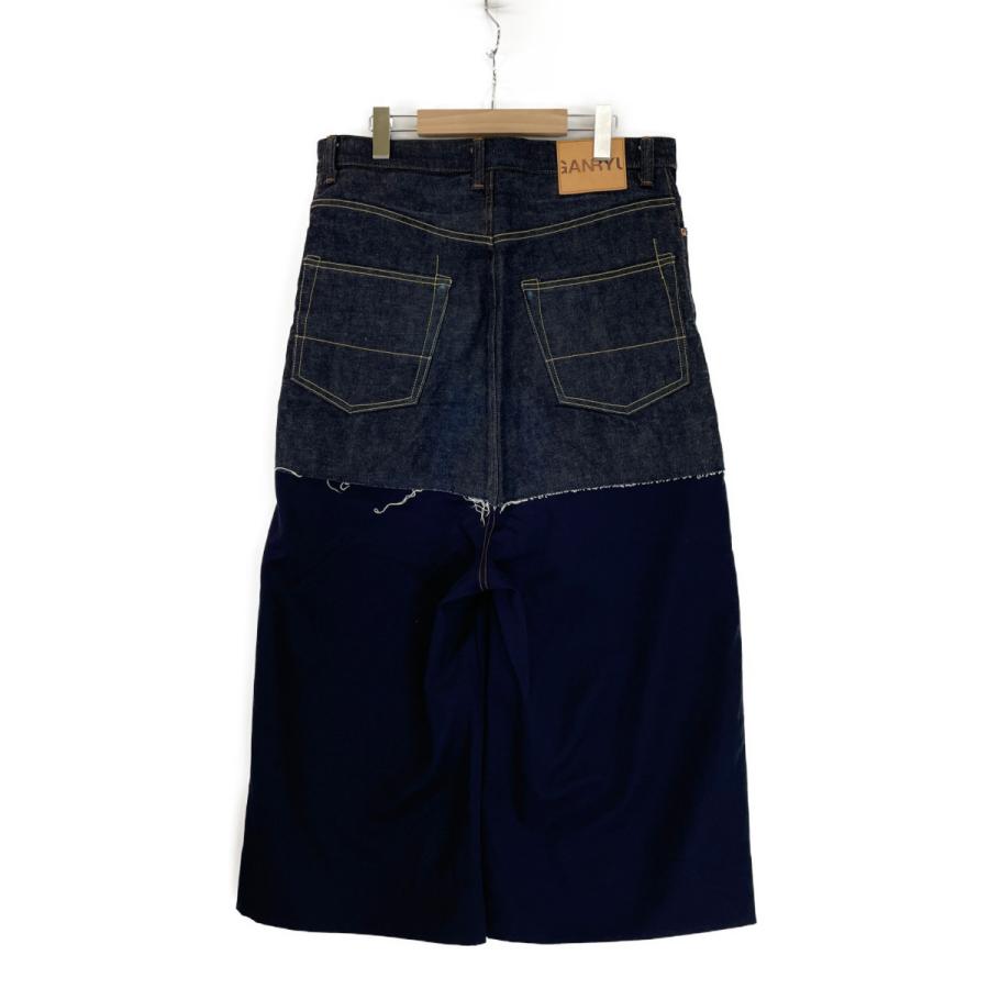 GANRYU ガンリュウ EP-P011 異素材ドッキング サルエル デニムパンツ