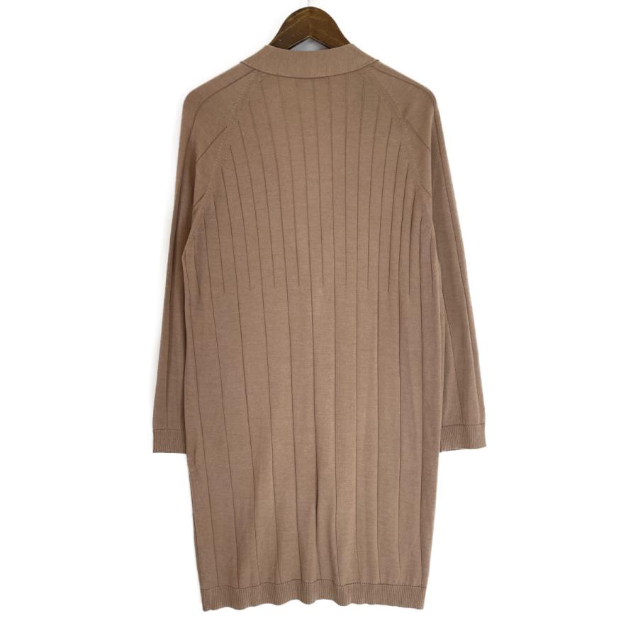 【美品】  CIVIDINI / チヴィディーニ | ウール ニット ロング オーバー カーディガン フーディ | 38 | ベージュ/ブラウン系 | レディース 美品】 CIVIDINI / チヴィディーニ | ウール ニット ロング オーバー