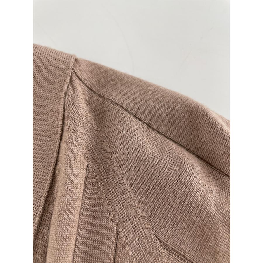 【美品】  CIVIDINI / チヴィディーニ | ウール ニット ロング オーバー カーディガン フーディ | 38 | ベージュ/ブラウン系 | レディース CIVIDINI チヴィディーニ ベージュ系 シルク混 ロングリブカーディガン