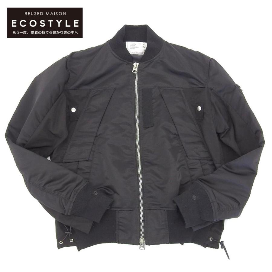 sacai 新品同様 サカイ ナイロンツイルミックスブルゾン メンズ sacai 新品同様 サカイ ナイロンツイルミックスブルゾン メンズ