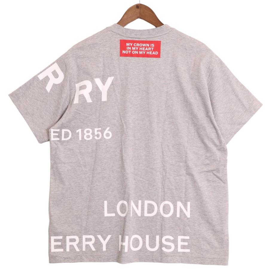 BURBERRY グレー ロゴプリント Tシャツ S