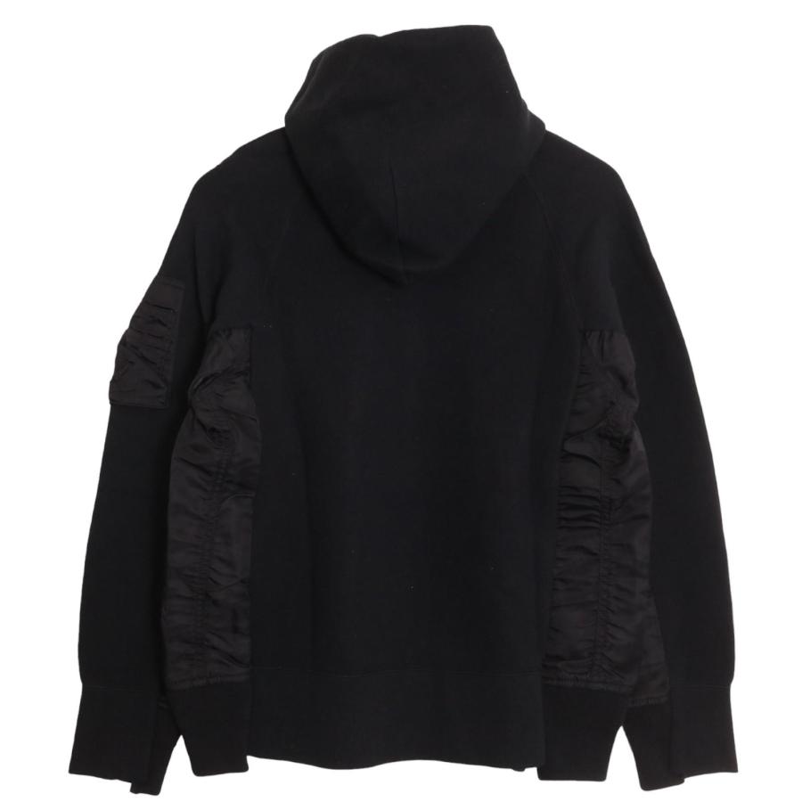 サカイ ブラック SCM-033 MA-1 スポンジフーディー スウェット 1
