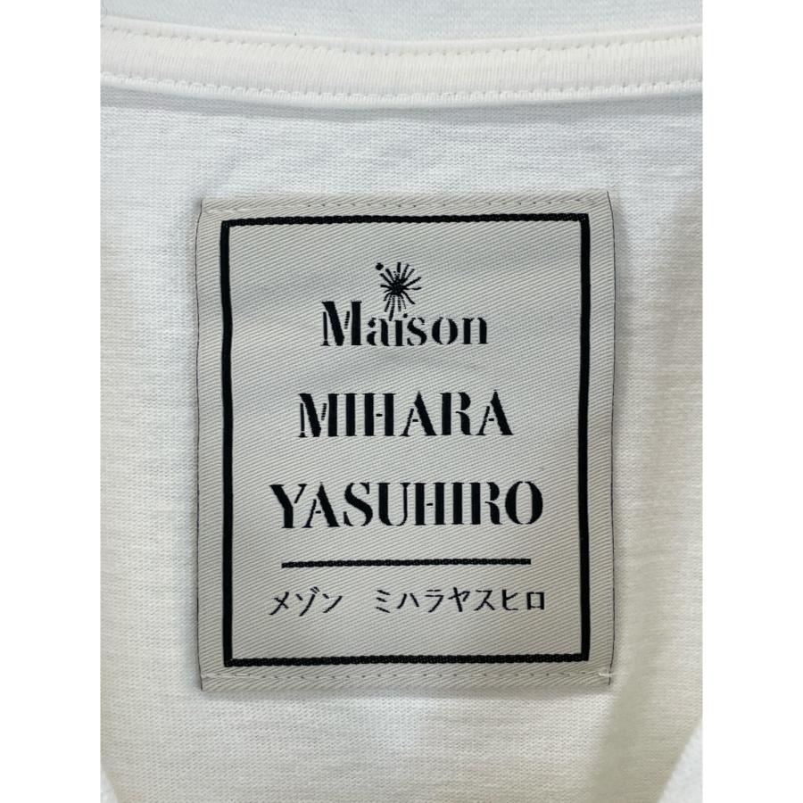 Mihara Yasuhiro ミハラヤスヒロ ホワイト A10TS691 ロゴTシャツ 46