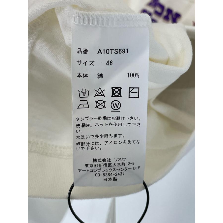 Mihara Yasuhiro ミハラヤスヒロ ホワイト A10TS691 ロゴTシャツ 46