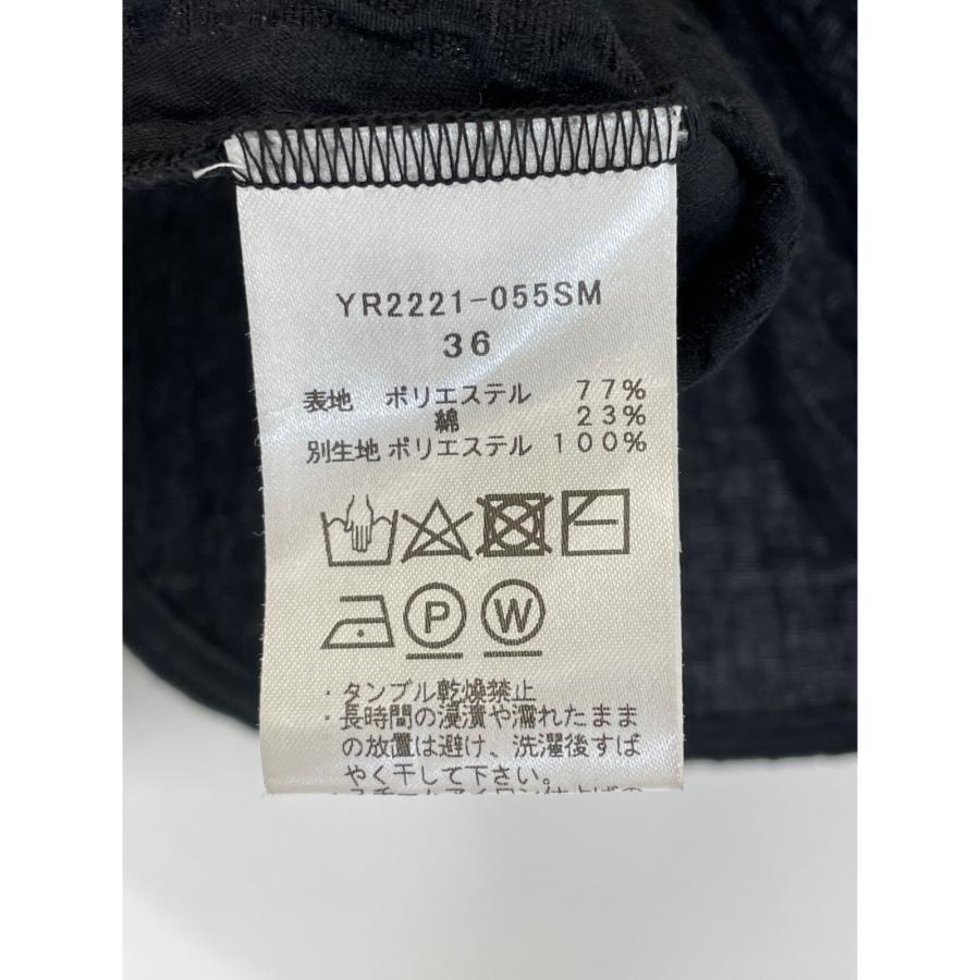 yori ヨリ 23SS YR2221-055SM ブラック フクレリボンブラウス 36