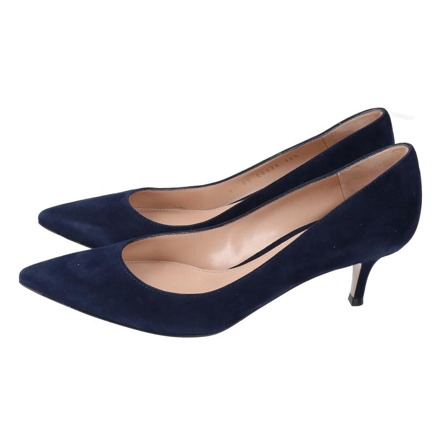 極美品 ジャンヴィトロッシ パンプス スエード ブラウン アンクル