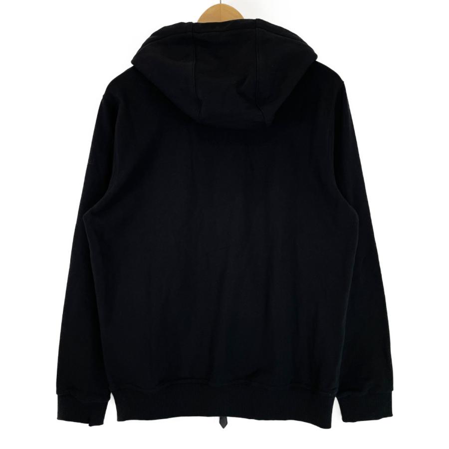 BURBERRY（バーバリー） 8048260 黒 ロゴ スウェット ジップパーカー