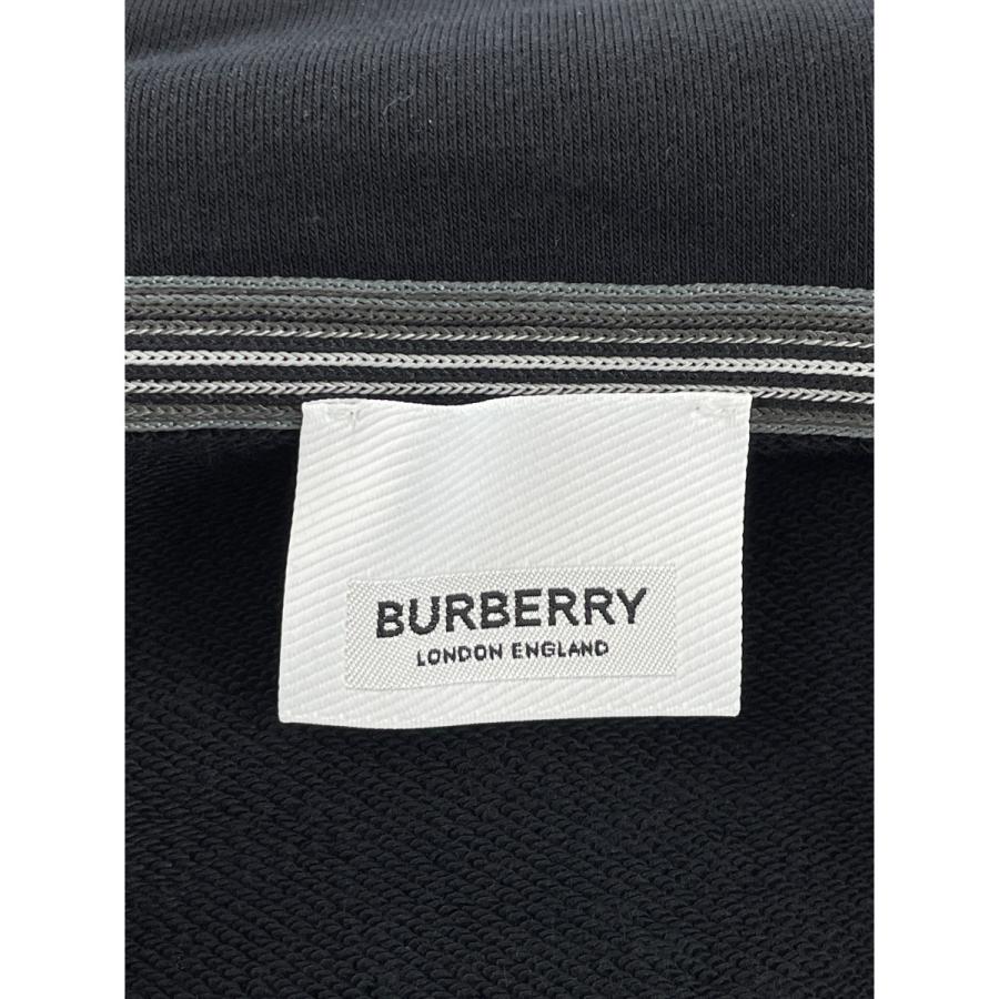 BURBERRY（バーバリー） 8048260 黒 ロゴ スウェット ジップパーカー