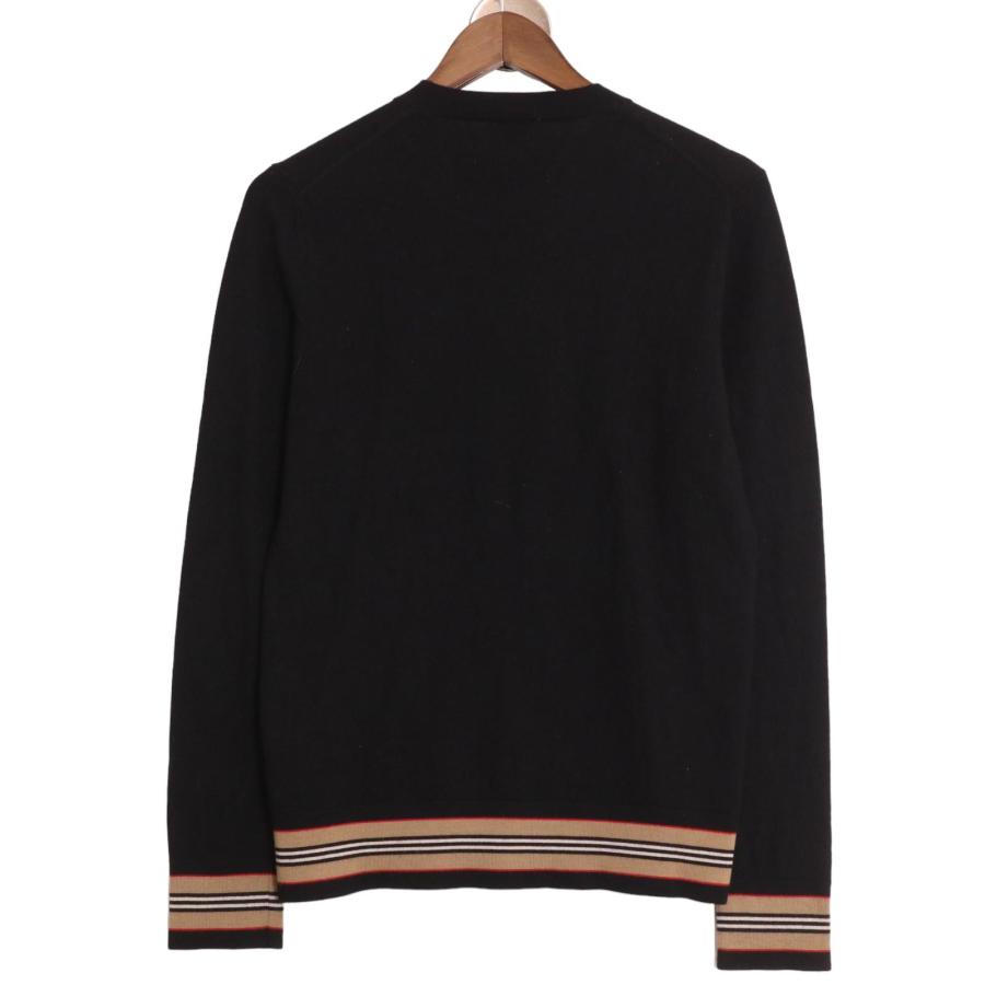 BURBERRY バーバリー 8009151 黒 ストライプ ニットセーター ブラック 