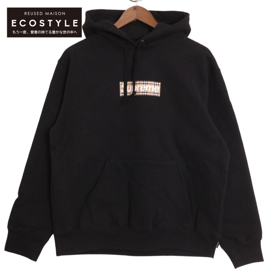 Supreme x Burberry パーカーブラック