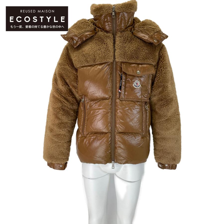 MONCLER ブラウン ダウンジャケット フード付き