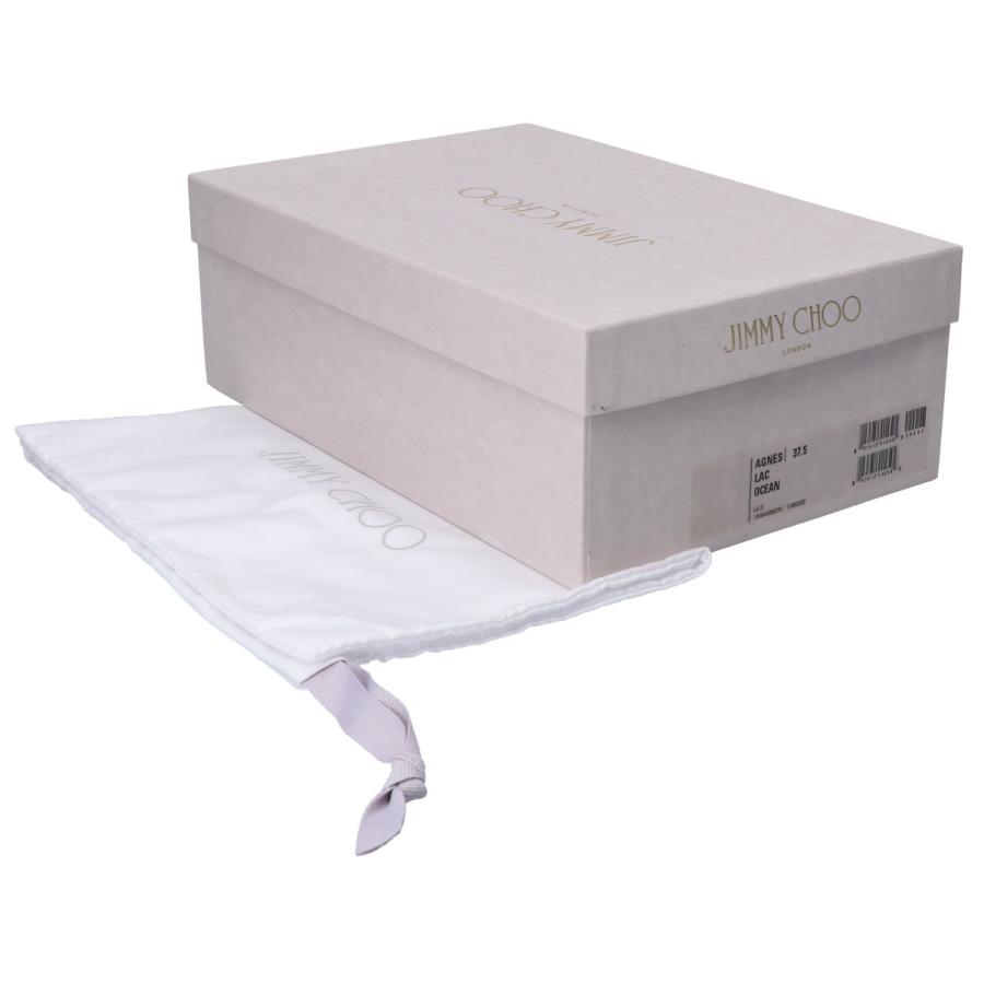 美品 JIMMY CHOO ジミーチュウ AGNES LAC アグネス レース ポイン 