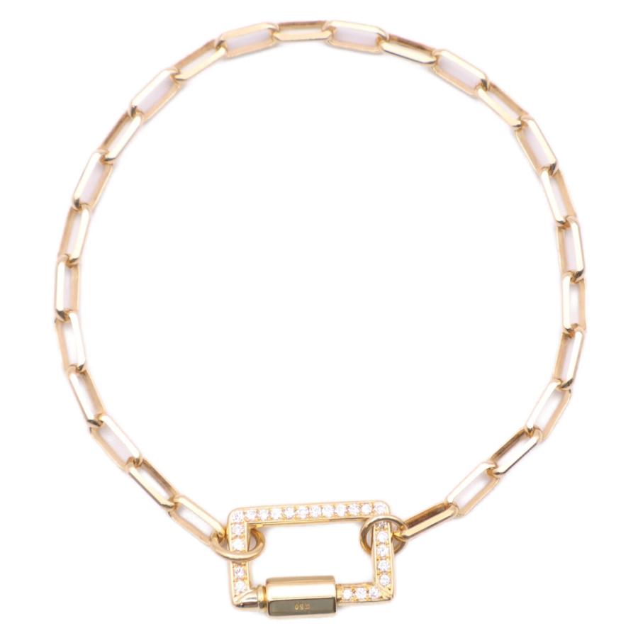 EYEFUNNY（アイファニー） 新品磨き 750YG メレダイヤ カラビナ