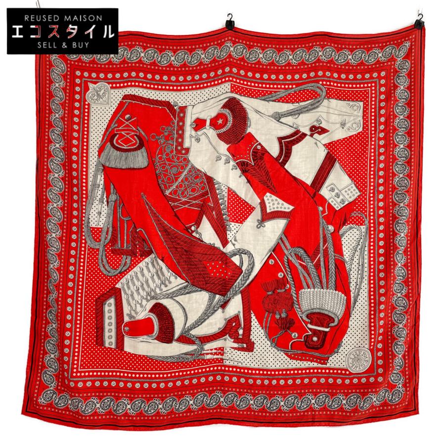 美品 HERMES エルメス H244048S 05 ズアヴとドラゴン・バンダナ