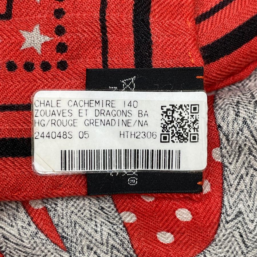 美品 HERMES エルメス H244048S 05 ズアヴとドラゴン・バンダナ