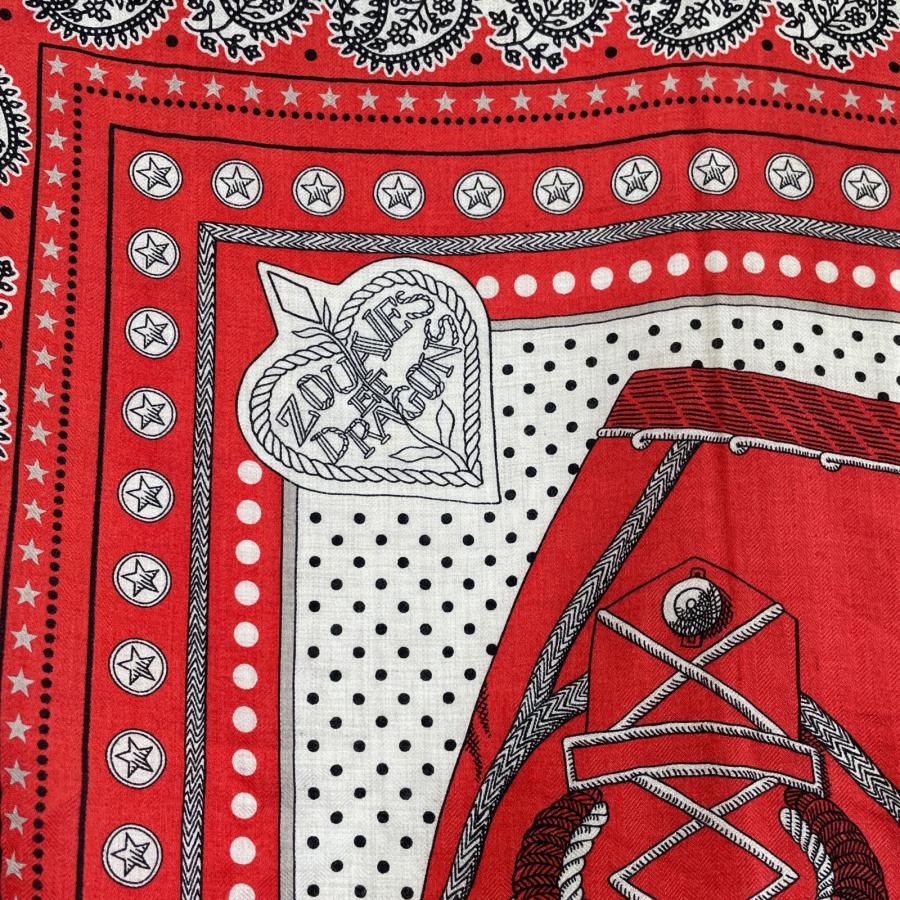 美品 HERMES エルメス H244048S 05 ズアヴとドラゴン・バンダナ