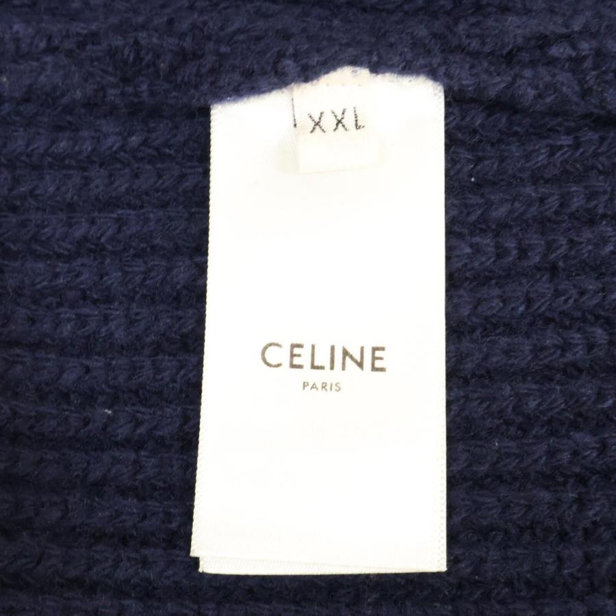 CELINE（セリーヌ） 国内正規/ 2A85W423P ウール ロゴ ニットパーカー