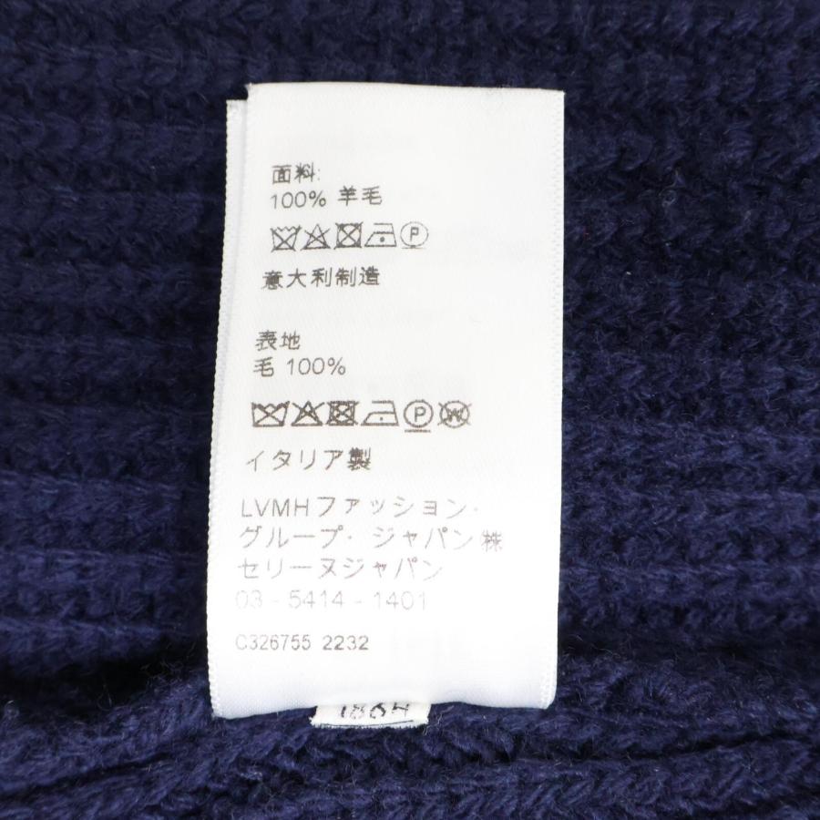 CELINE（セリーヌ） 国内正規/ 2A85W423P ウール ロゴ ニットパーカー