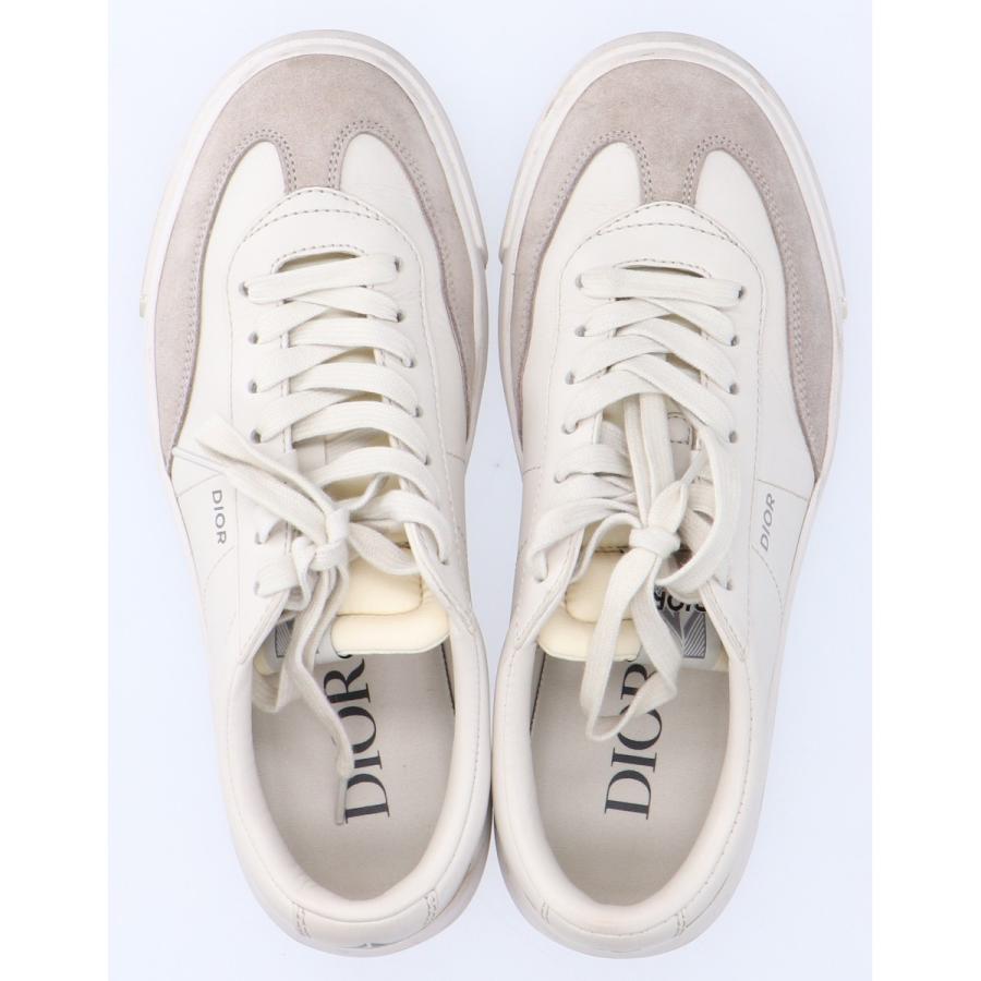 DIOR B101 スニーカー スムースカーフスキン＆ヌバックホワイト44