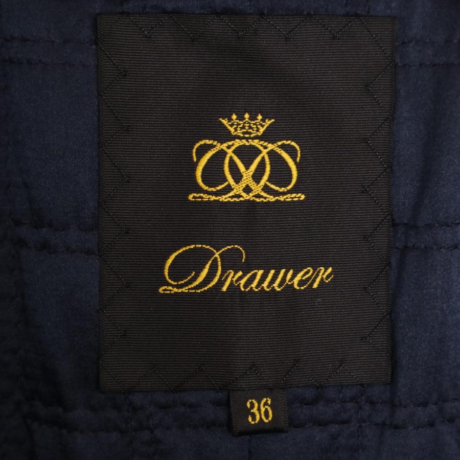 DRAWER（ドゥロワー） 6522-299-0601 ツイードフリンジノーカーラー