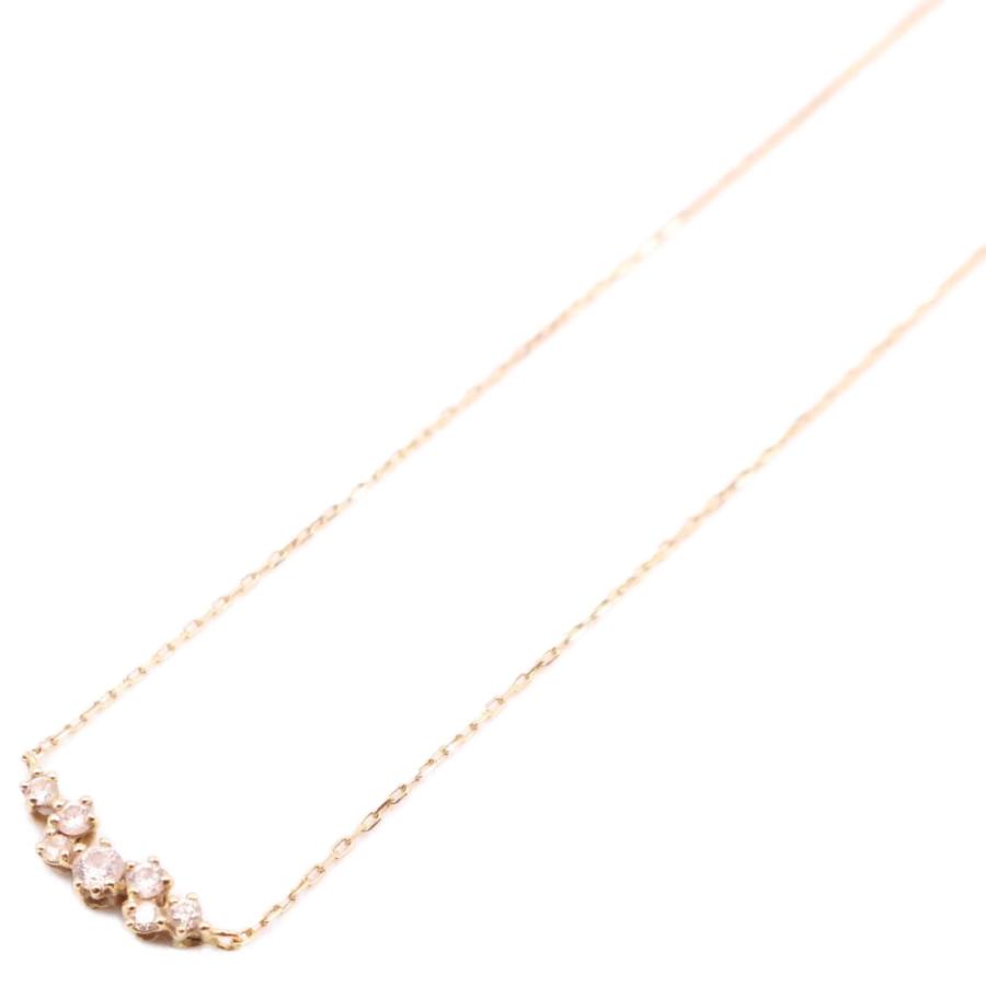 AHKAH アーカーBBラインネックレス イエローゴールド 18K ダイアモンド