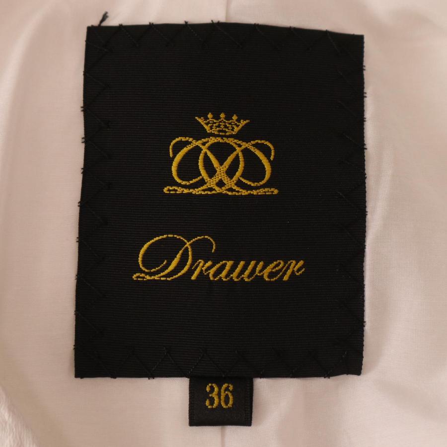 DRAWER（ドゥロワー） 23SS 6522-299-0779 ホワイト レース ノーカラー