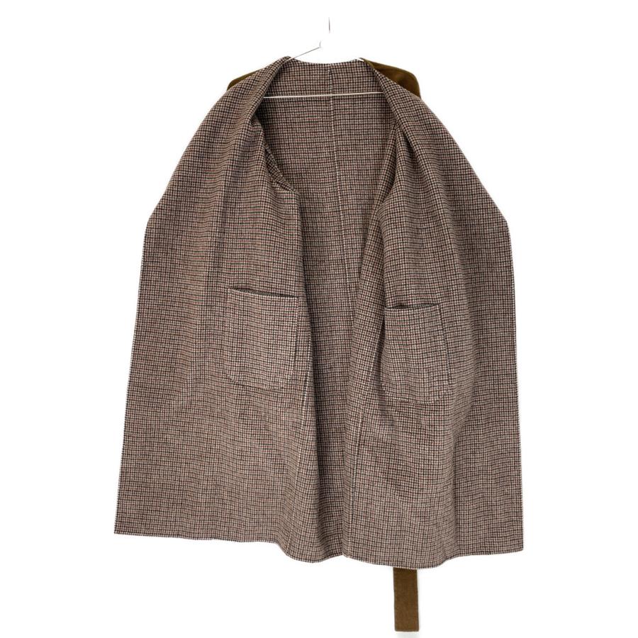 美品/ 6 ROKU ロク 8625-104-0106 REVER SEWING GOWN COAT ベルト付