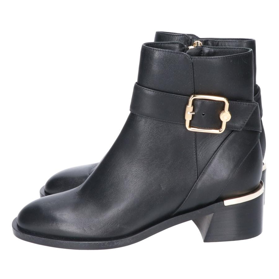 新品同様 JIMMY CHOO ジミーチュウ Clarice 45 レザー サイドジップ 