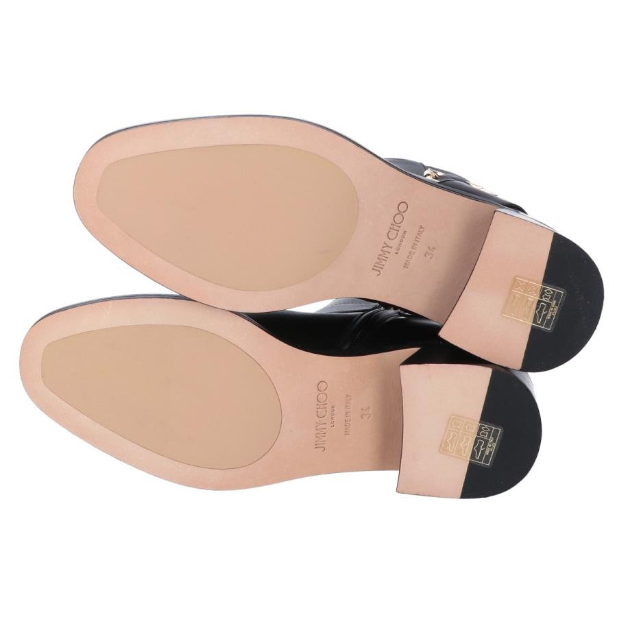新品同様 JIMMY CHOO ジミーチュウ Clarice 45 レザー サイド