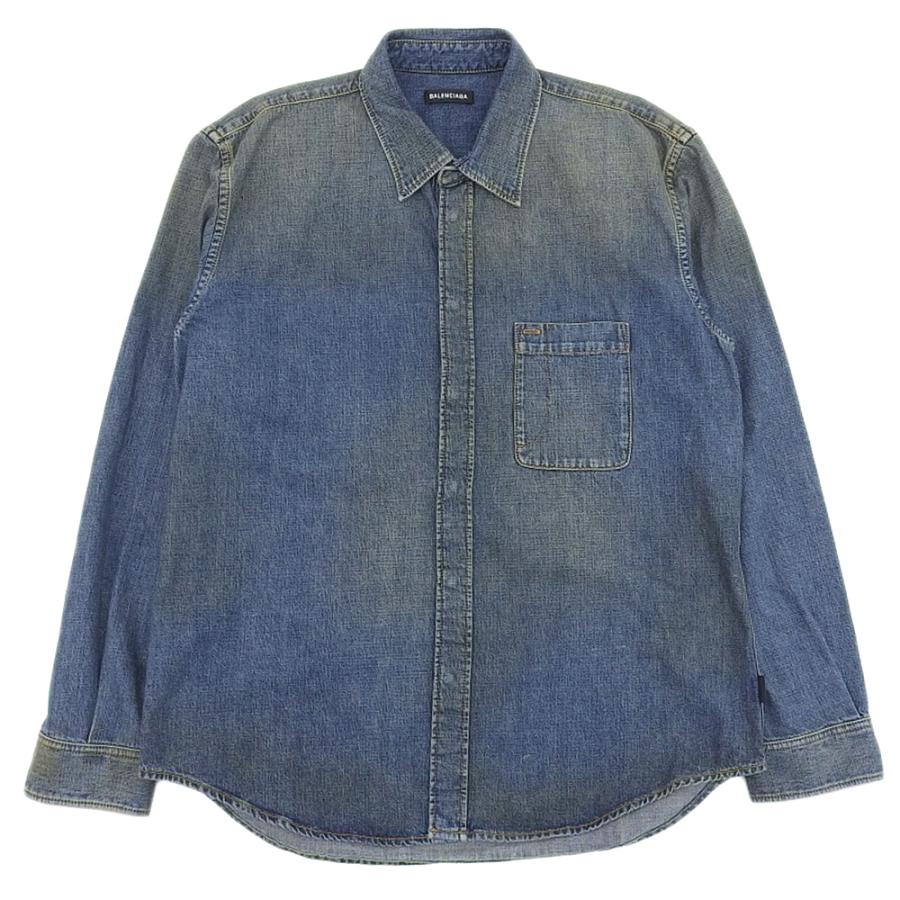 BALENCIAGA　デニムシャツ38 美品】BALENCIAGA デニムシャツ38