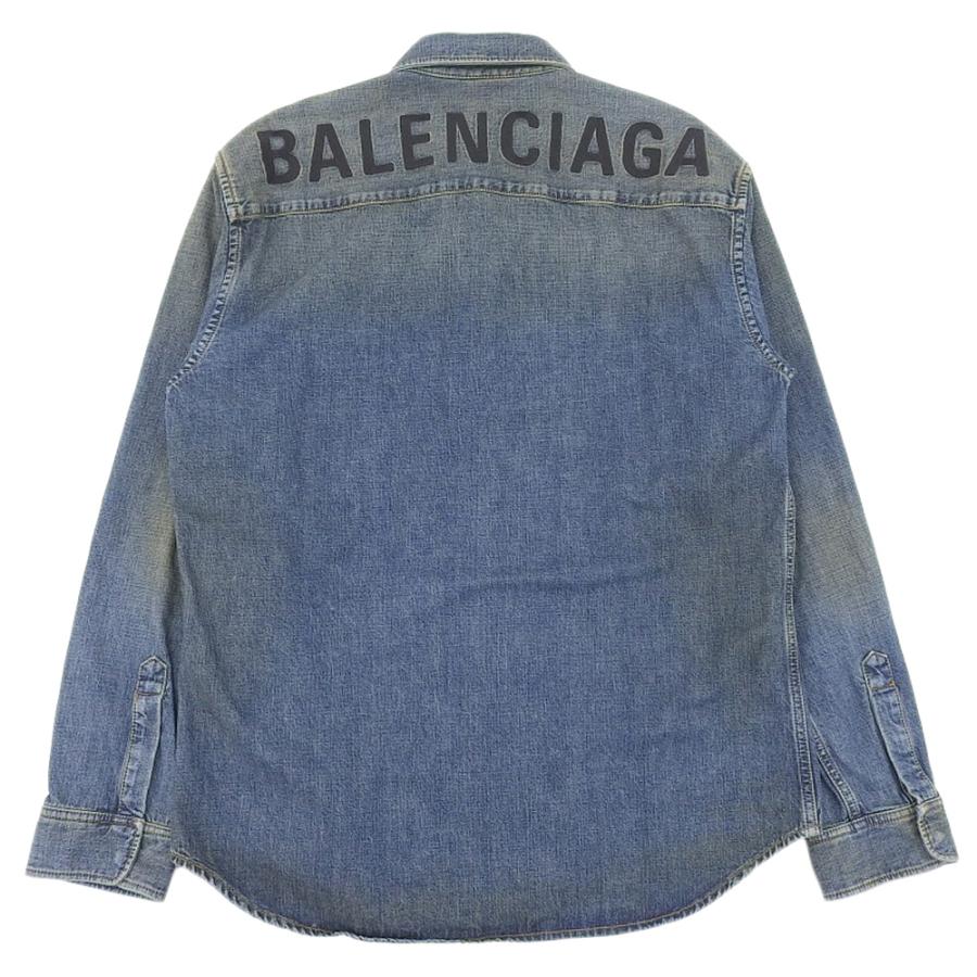 美品 BALENCIAGA バレンシアガ デニムシャツ トップス メンズ 