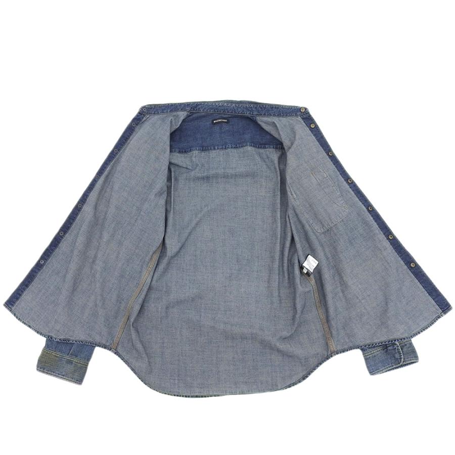 美品 BALENCIAGA バレンシアガ デニムシャツ トップス メンズ 