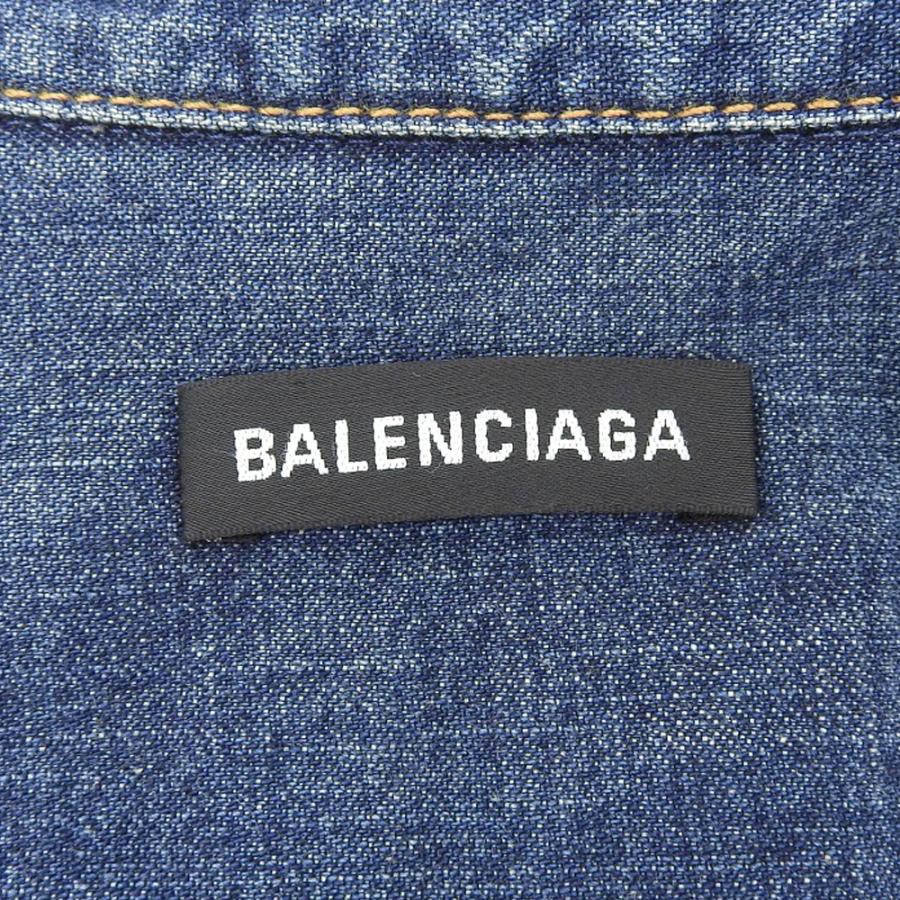 美品 BALENCIAGA バレンシアガ デニムシャツ トップス メンズ 