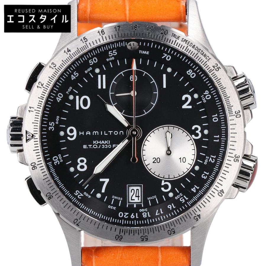 HAMILTON 美品 ハミルトン H77612933 カーキ アビエーション ETO  