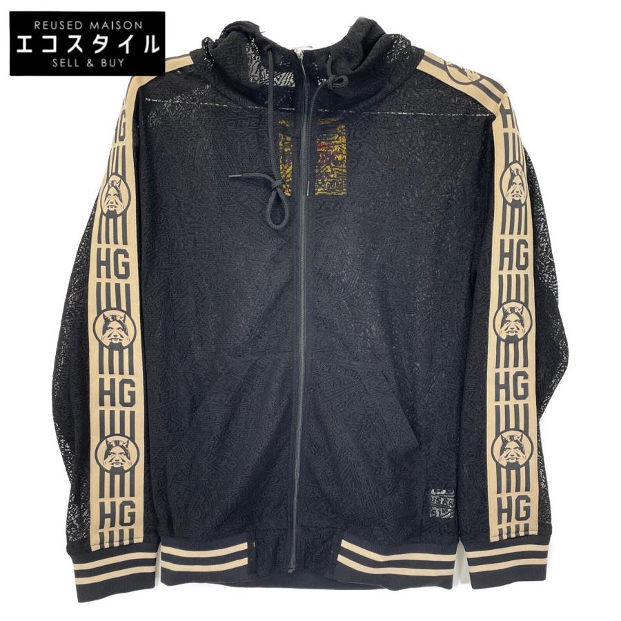 HYSTERIC GLAMOUR ジャガードフーデッドブルゾン ブラック HYSTERIC GLAMOUR ヒステリックグラマー 01231AB03 STACKINGLOGO