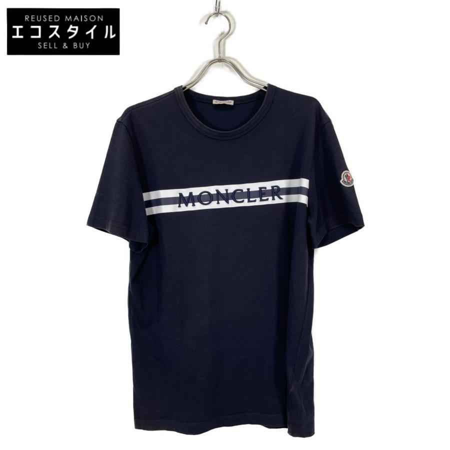 MONCLER ネイビー クルーネックTシャツ