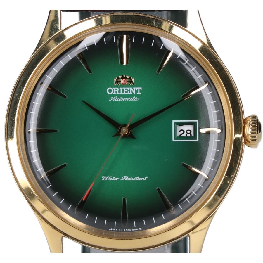 ORIENT 自動巻き時計 バンビーノ　ゴールド/グリーン Amazon.co.jp: [オリエント]ORIENT Bambino バンビーノ 自動巻き腕時計